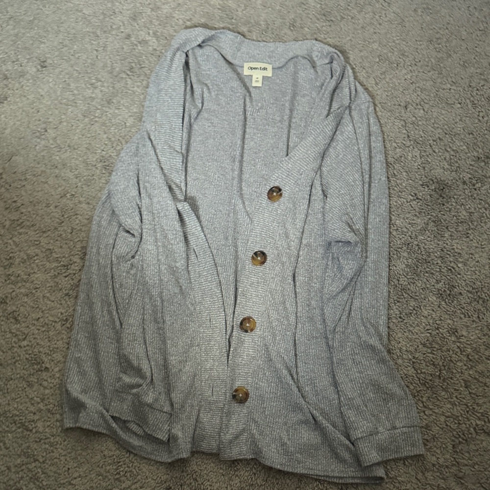 Open Edit Gray Women's Pajama Set